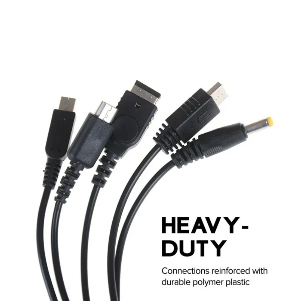كابل USB لنينتدو دي لايت ، جي بي ، إس بي ، دي سي ، 3ds ، 2ds ، سوني ، بي إس بي ، وي يو ، لوحة ألعاب ، 5 في 1