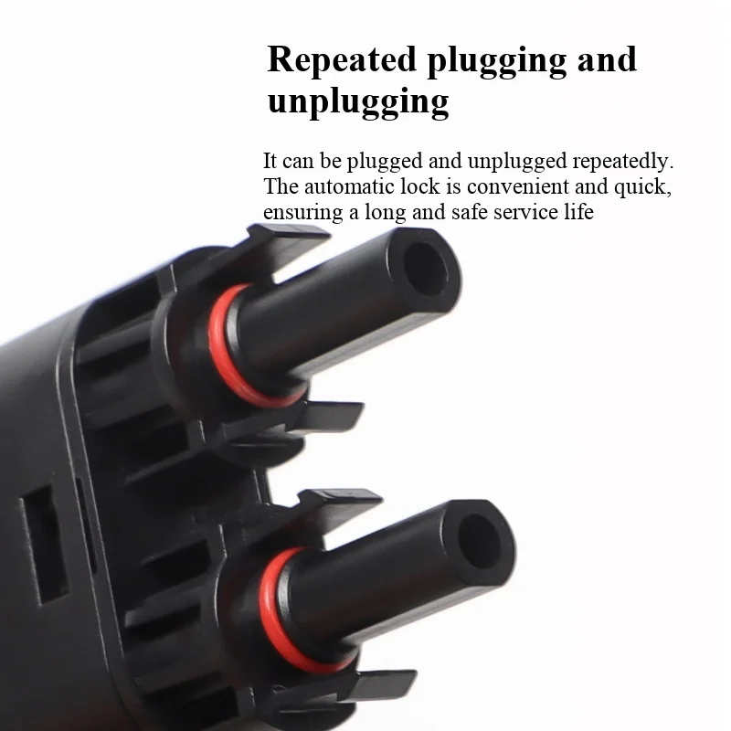 T-type quick-connect three-way photovoltaic parallel connector MC-41-to-2 solar panel adapter 1-to-4