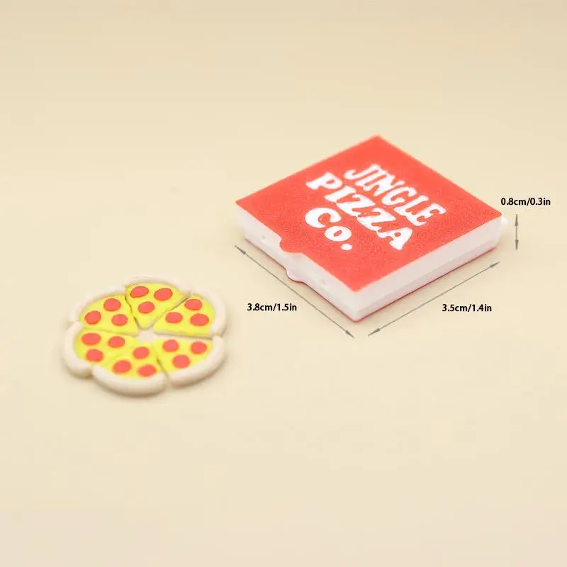 1/12 Dollhouse Simulation Mini Pizzas Model With Pizza Box Dollhouse Kitchen Food Decoration Dolls House Pretend Play Toys