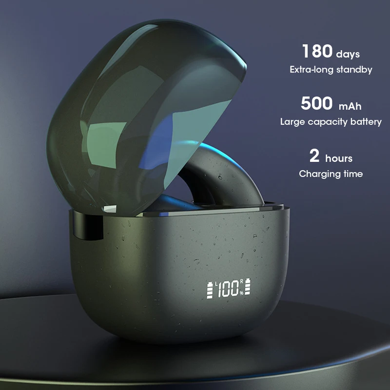 

Новые беспроводные наушники OWS Bluetooth 5.3 с LED-дисплеем, HIFI-стерео, бинауральные, с креплением на ухо, сверхдолгое время автономной работы, для спорта