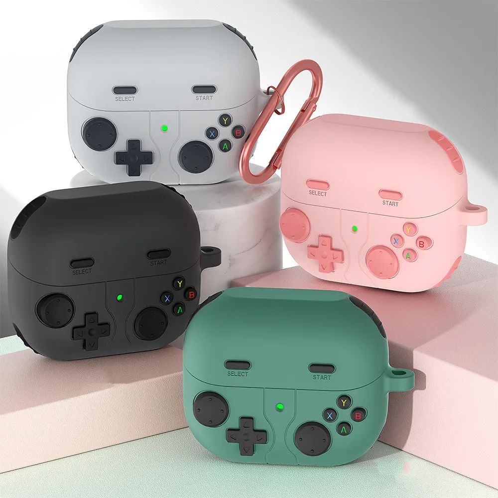 Stoßfeste Silikonhülle für Samsung Galaxy Buds 4 3 Pro Buds 3 FE Ohrhörer-Zubehör Schutzhülle mit Haken Coque Capa Fundas