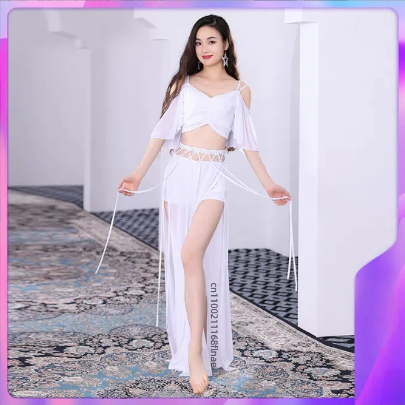 New Tassel Sexy Performance Belly Dance Dance Set with Split Ends for Slimming, Eastern Classical Dance Performance Costume