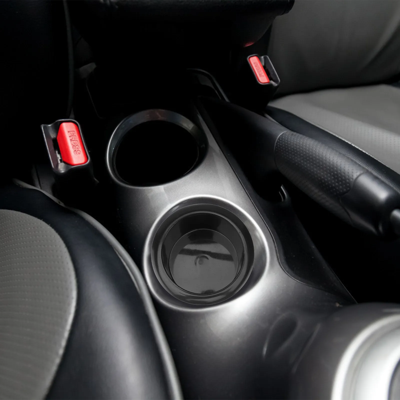 2Pcs Business Car Cup Holder Black Plastic Drop in Insert Removable Mount Spill Proof for Sofa Boat Rv Deck Game Table