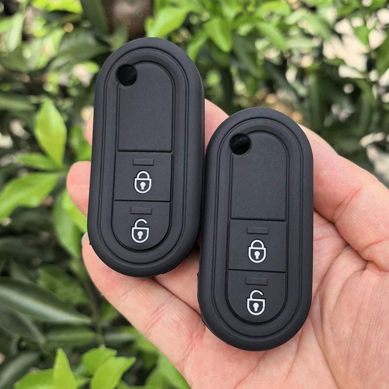 Silicone Car Remote Key Cover Case Shell for MG 3 SW MG3 2020 2011 2012 2013 2014 2015 2 Button Flip Folding Key Bag Accessories