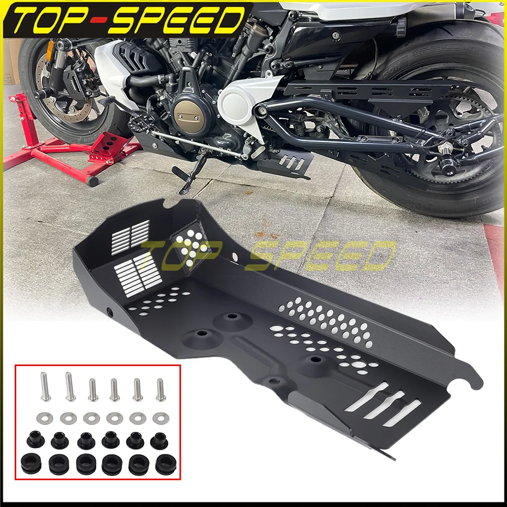 

2021 2022 2023 Skid Plate Aluminum Motorcycle Accessories Bottom Guard Chassis Protector For Harley Sportster S 1250 RH1250S