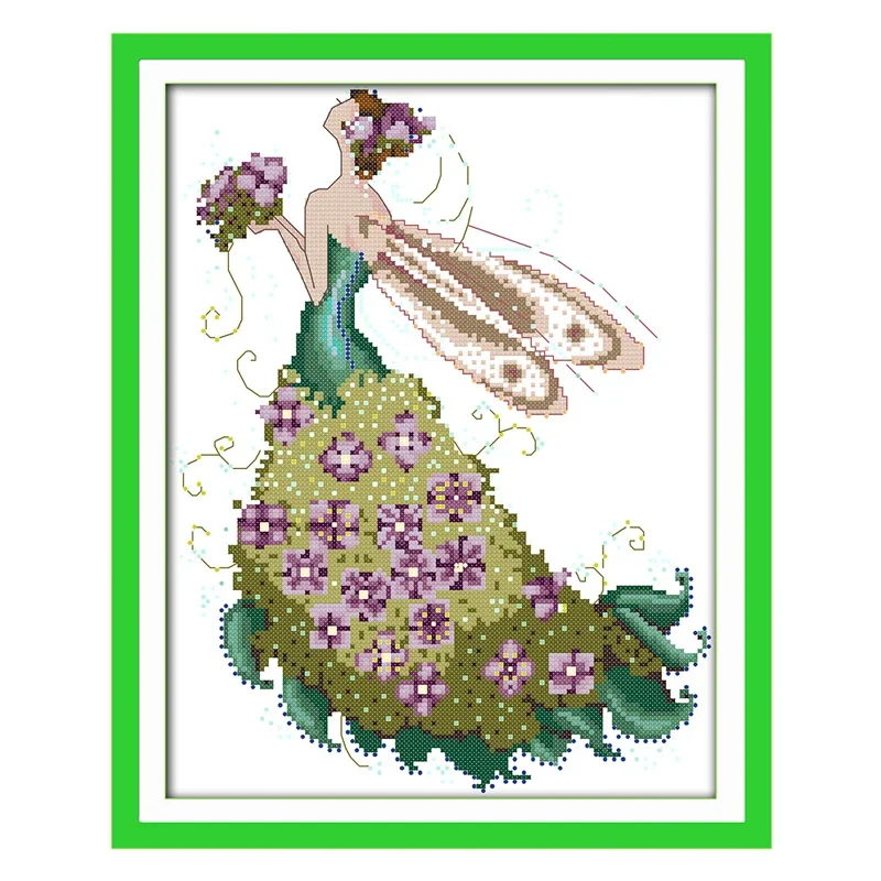 Joy Sunday Cross Stitch Kits Aida Fabric Counted Printed Canvas DMC Cotton Thread Embroidery Kits DIY Patterns view 2