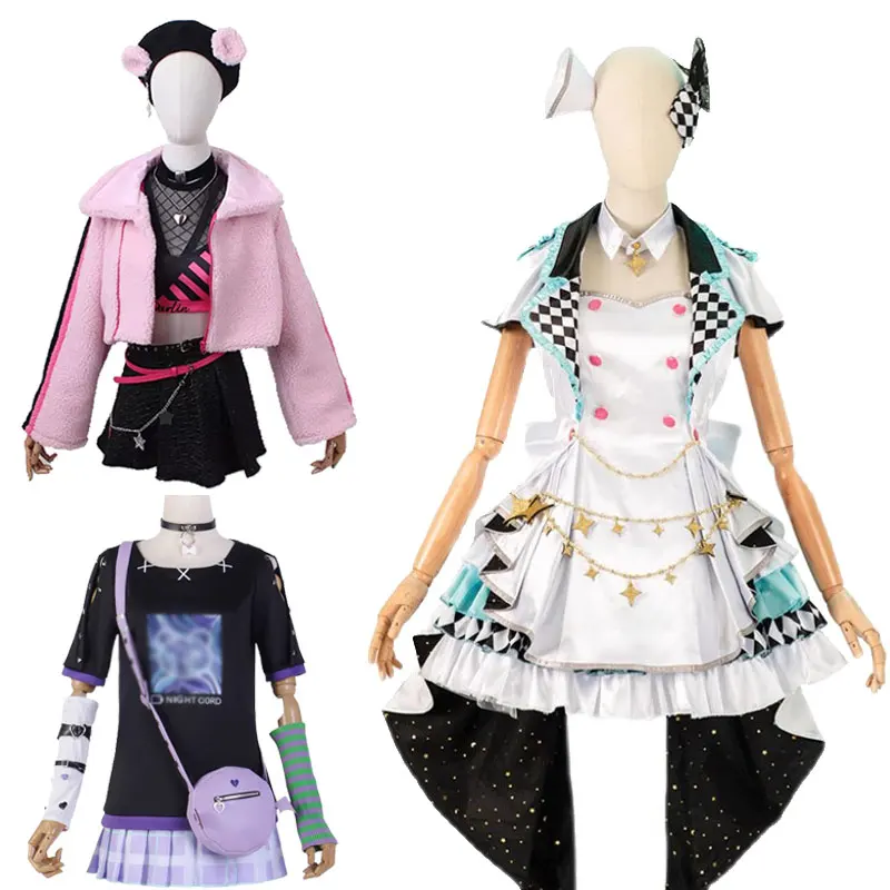 Project Sekai Colorful Stage Beat Eater Azusawa Kohane YOISAKI KANADE Shiraishi An Outfits Anime Cosplay Costumes With Hat