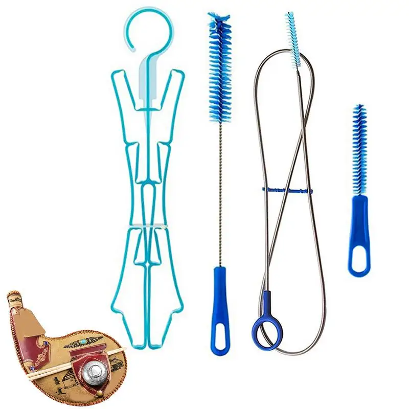 

4in1 Water Bladder Cleaning Kit Hydration Pack Cleaner Camping Water Bag Brush for Home Cycling Camping Backpacking Clean Tool