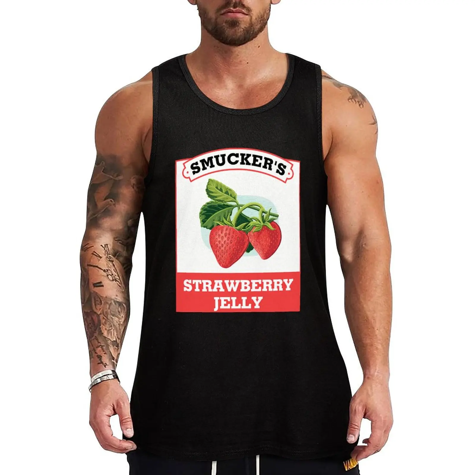 

Smucker's Strawberry Jelly Halloween Costume Tank Top Men's clothes T-shirt sports clothes for men summer Male vest