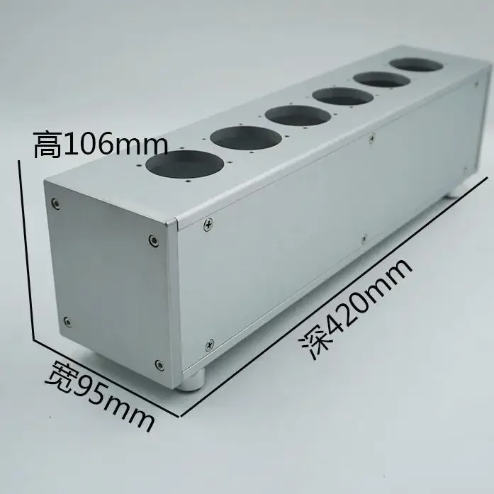

Алюминиевый корпус для усилителя HIFI с фильтром питания EU Socket, 2, 4 или 6 отверстий на выбор