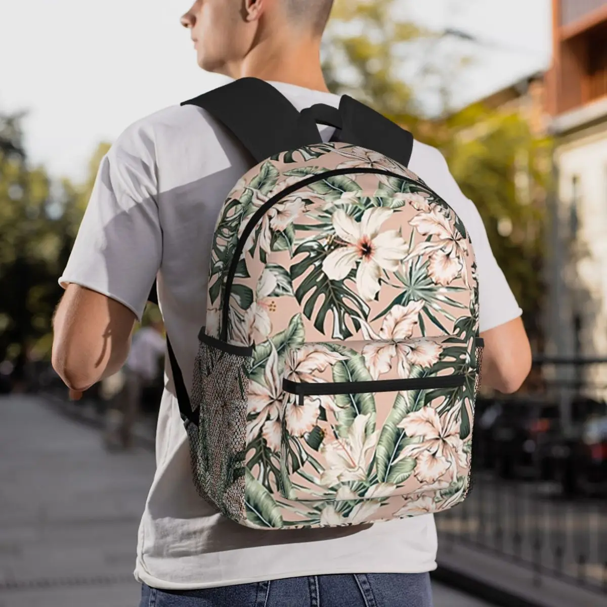 

Tropical Plants Backpack Daypack Large Capacity Boys Girls BookBag School Bag Shoulder Bags for Men Women