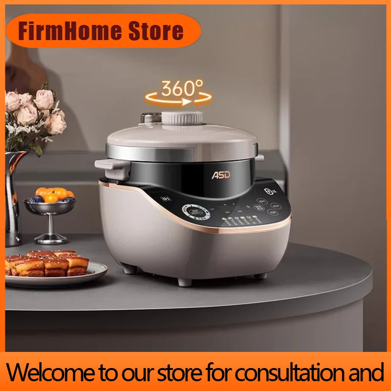 FirmHome Store New Upgrade 5L Pure Titanium Electric Pressure Cooker Home Multifunctional Smart Soup Porridge Cooker