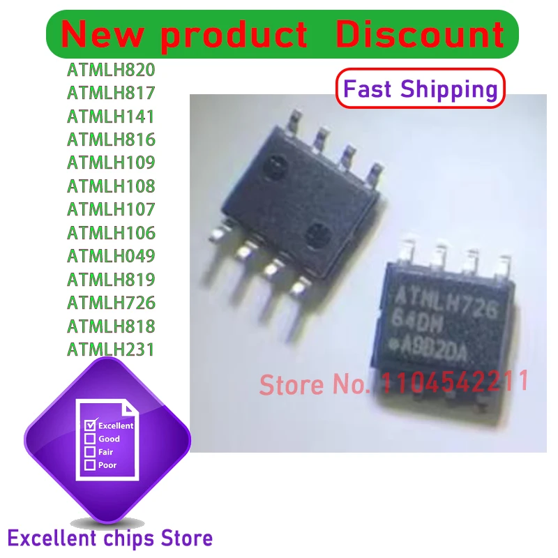 

10PCS AT24C02C-SSHM ATMLH049 ATMLH106 ATMLH107 ATMLH108 ATMLH109 ATMLH141 ATMLH816 ATMLH817 ATMLH818 ATMLH819 ATMLH820 ATMLH231