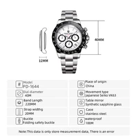 PAGANI DESIGN 2026 New Men's Watches Luxury Rose Gold Quartz Watch For Men 100M Waterproof Sports Chronograph Wristwatch Men photo 6