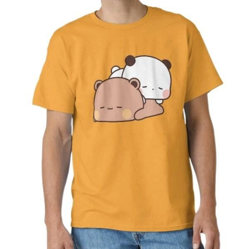 Bubu And Dudu Taking A Sweet Dream Nap Gift t shirt ‌kawaii‌ Panda Bear Cartoon Graphic tee Cute Y2K Clothes All size Tee
