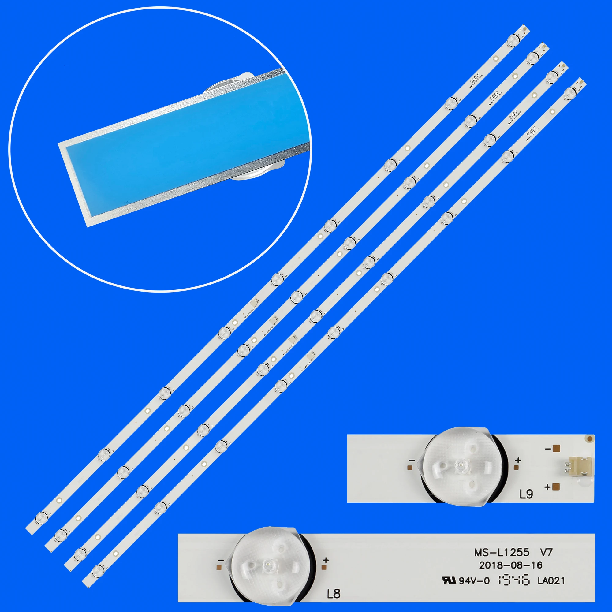 LED Backlight strip For 50LEX-5039/FT2C 50LEX-7027/FT2C CT-8250UHD 50DLE178 MS-L1255 V7 HL-00500A30-0901S-04 CX50D09-ZC22AG-03