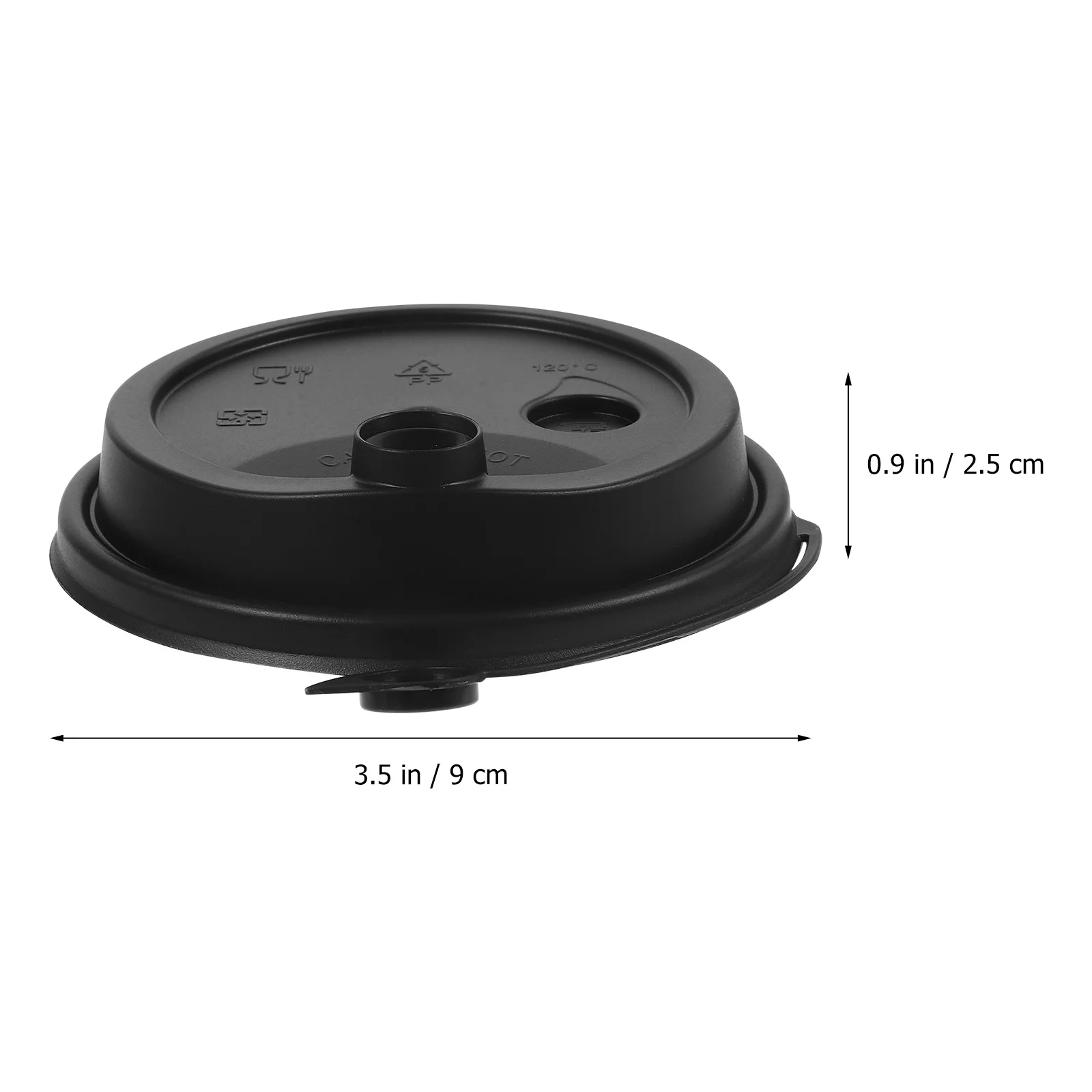

100Pcs Leak Resistant Plastic Cup Covers for Coffee Milk Tea Juice Hot Drink Sealing Lid Plastic Cups Cover Coffee Cups Lid