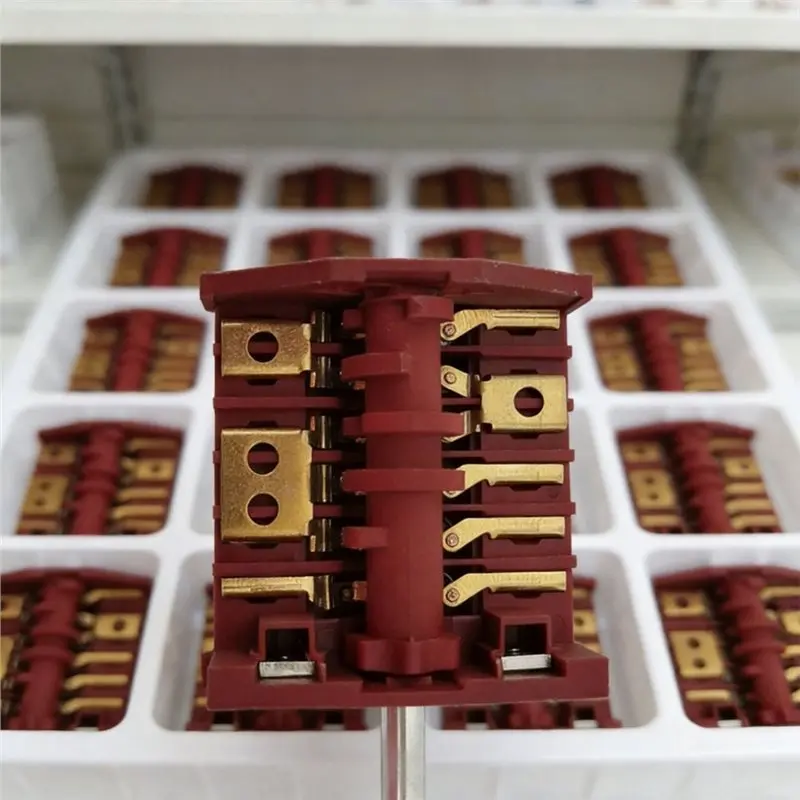 Rotary Electrical Heater Power Knob Switch 16A 250V Multi Range Gear Switch For Stove And Oven