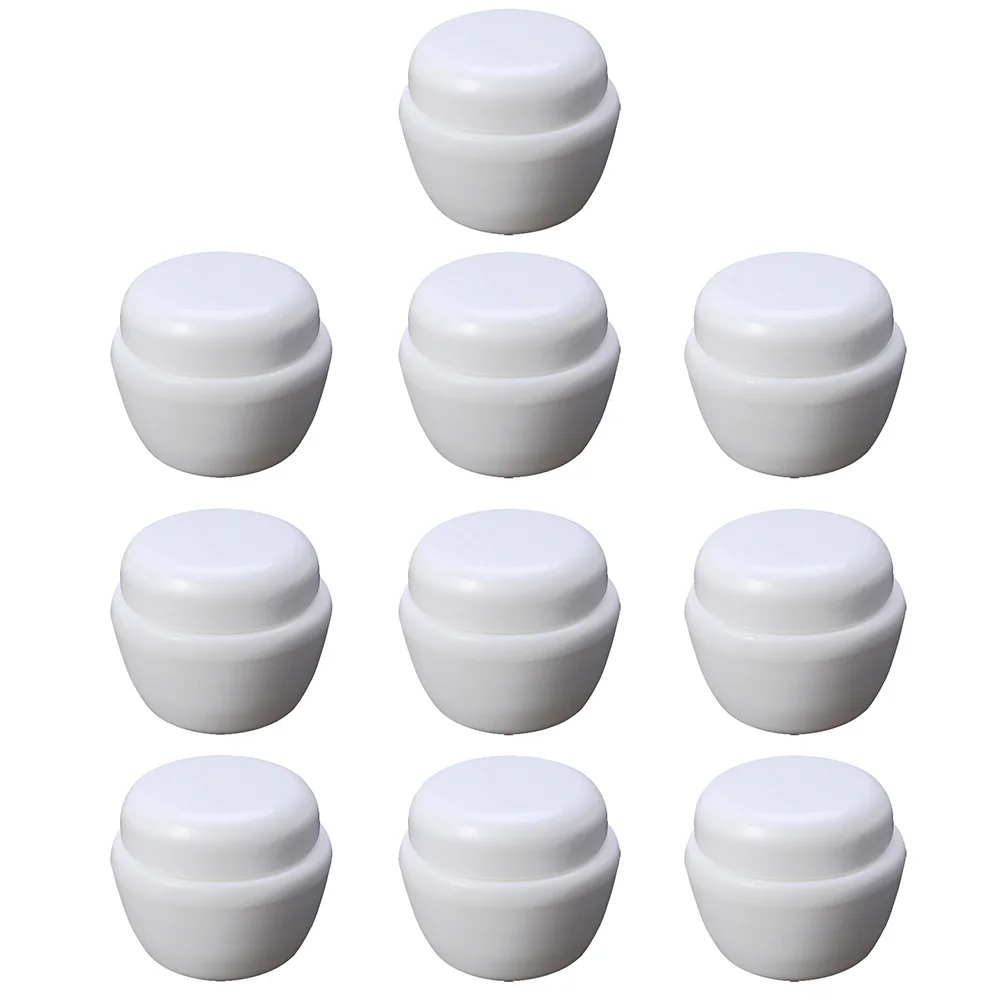 Frascos de PP, contenedores compactos y ligeros para cremas caseras, lociones, mantequillas, contenedor de cremas de almacenamiento de viaje, 10 Uds.