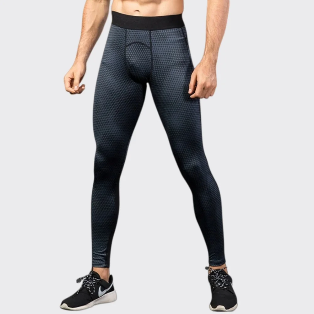 Men's Compression Pants Dry Fit Running Tights Men Breathable Gym Leggings Elastic Training Sport Pants Fitness Workout Trousers