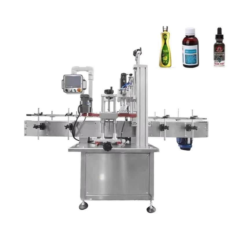 Fully Automated Bottle Lid Tightening Machine With Vibration Cap Sorting System