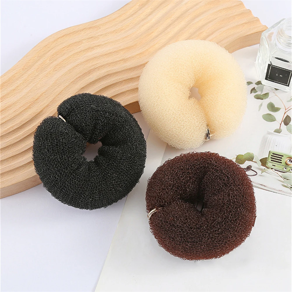 1PC Magic Hair Donut Sponge Fashion Big Ring Curly Hair Styler for Women Sweet Hairstyle Accessories Hairdressing Tools