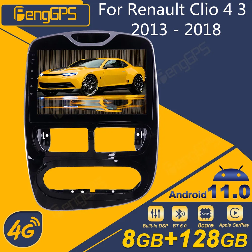 

For Renault Clio 4 3 2013-2018 Android Car Radio 2Din Stereo Receiver Autoradio Car Multimedia Player GPS Navi Head Unit Screen