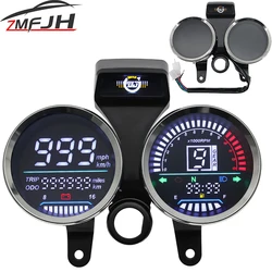 A Motorcycle Speed Tachometer For Suzuki GN 125 Digital Meter Assembly Speedometer Odometer Gauge Gear Indicator Instrument