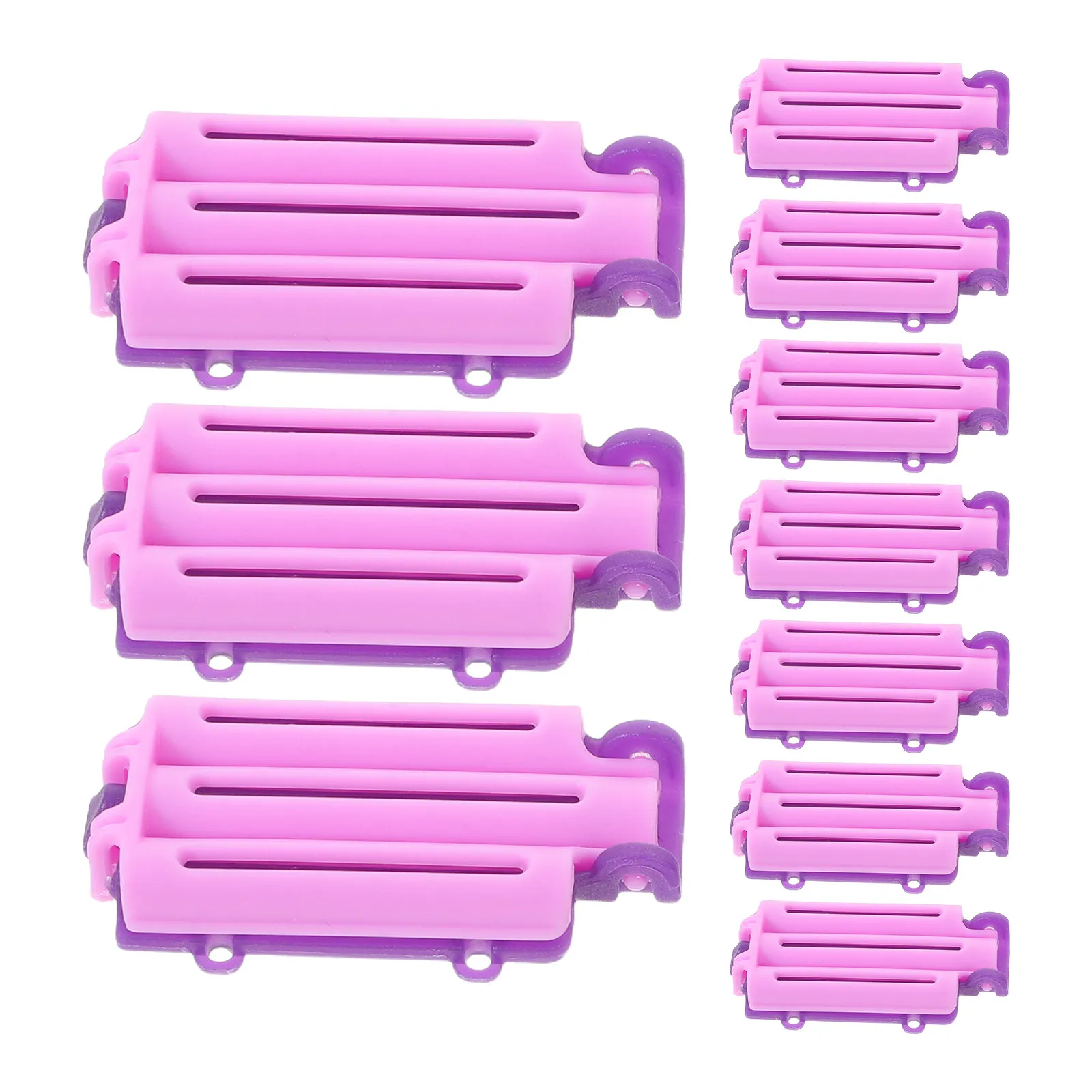 30Pcs Hair Perm Rods Plastic Spiral Curling Rods Root Volume Clip Double Row Lift Perm Tools for Curling Hair Salon Home Use