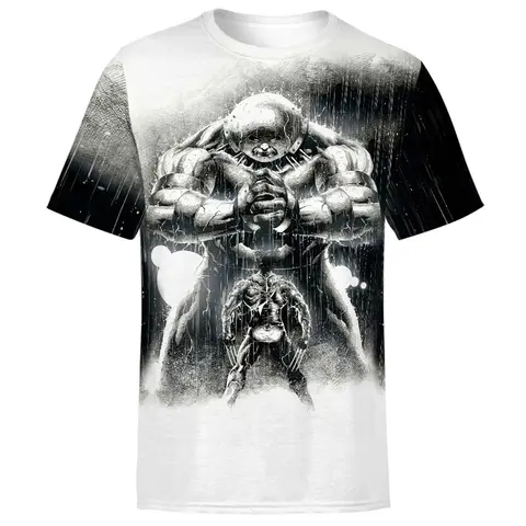 Marvel The Wolverine And Juggernaut Men Women TShirt Panther Anime Comics Printed Men Tshirt Short Sleeve Oversized Men Clothing
