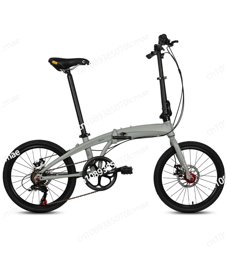 Folding Bicycle with Disc Brake for Parent and Child, Ultra-light, Aluminum Alloy, Portable, Variable Speed, 20 in