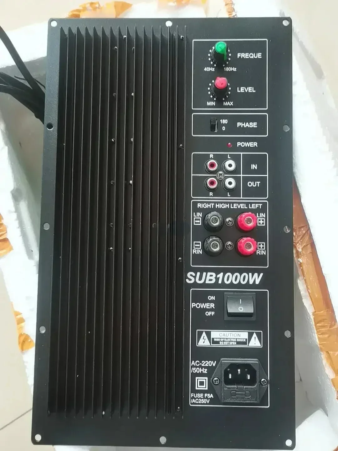 1000W high power Finished 15 inch powerful bass high-power active household subwoofer amplifier board Hot sales