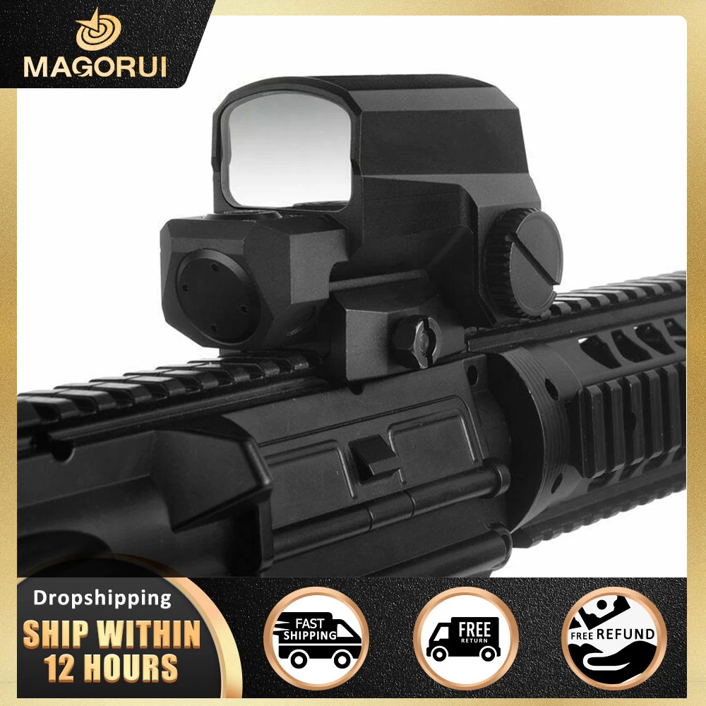 

2022 Outdoor Training Sights Red Dot Holographic LCO Reflex Tactical Hunting Scopes 20mm 1X MOA Scope For Rifle