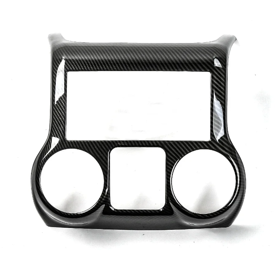 Car Front Console Air Conditoner CD Adjust Button Switch Panel Frame Trim For Jeep Wrangler 2011+ Car-styling ABS