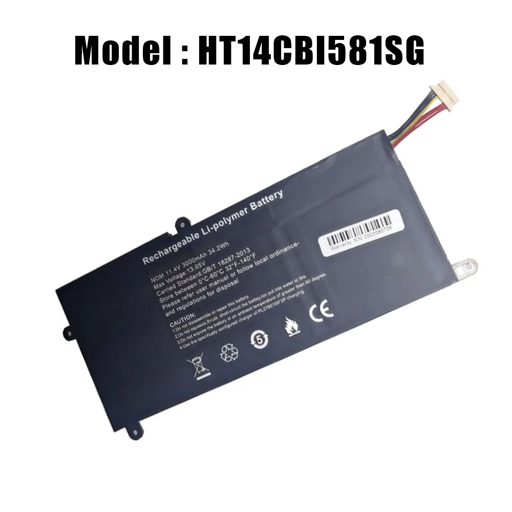 Model HT14CBI581SG Laptop Battery For Hyundai HyBook Plus 11.4V 3000mAh 9 PIN 7 Cable New