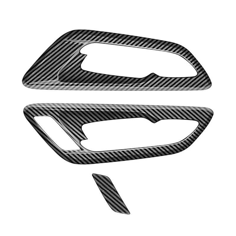 

AMEXIAOXU Car Inner Door Bowl Panel Inside Handle Protector Cover For Toyota Alphard Vellfire 40 Series 2023+ Carbon Fiber