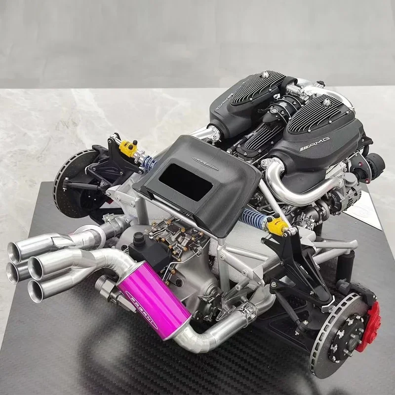 

Фиолетовая модель двигателя 1:6, ограниченная серия, имитация модели двигателя, статическая модель из смолы, коллекция украшений, подарок