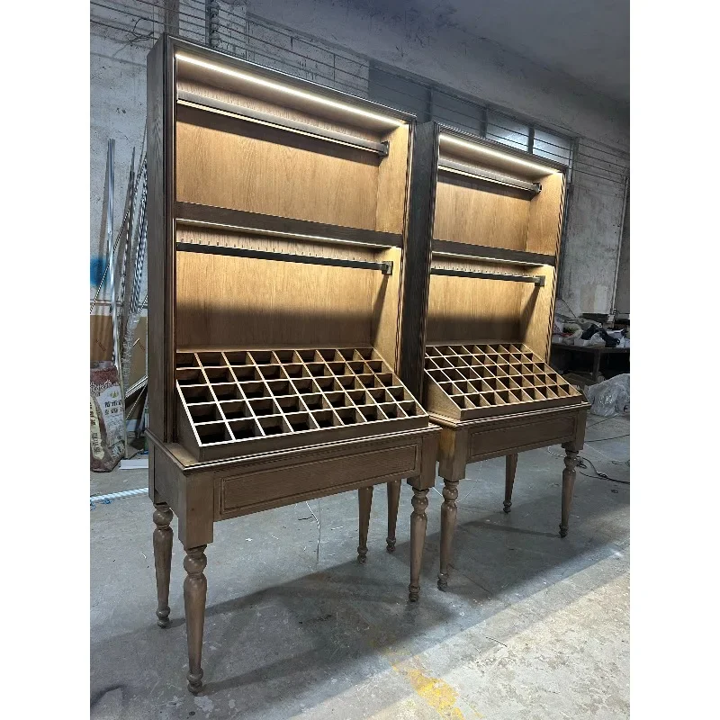 Second-hand style store jewelry display cabinet vintage style earrings necklace display cabinet jewelry accessories hair accesso