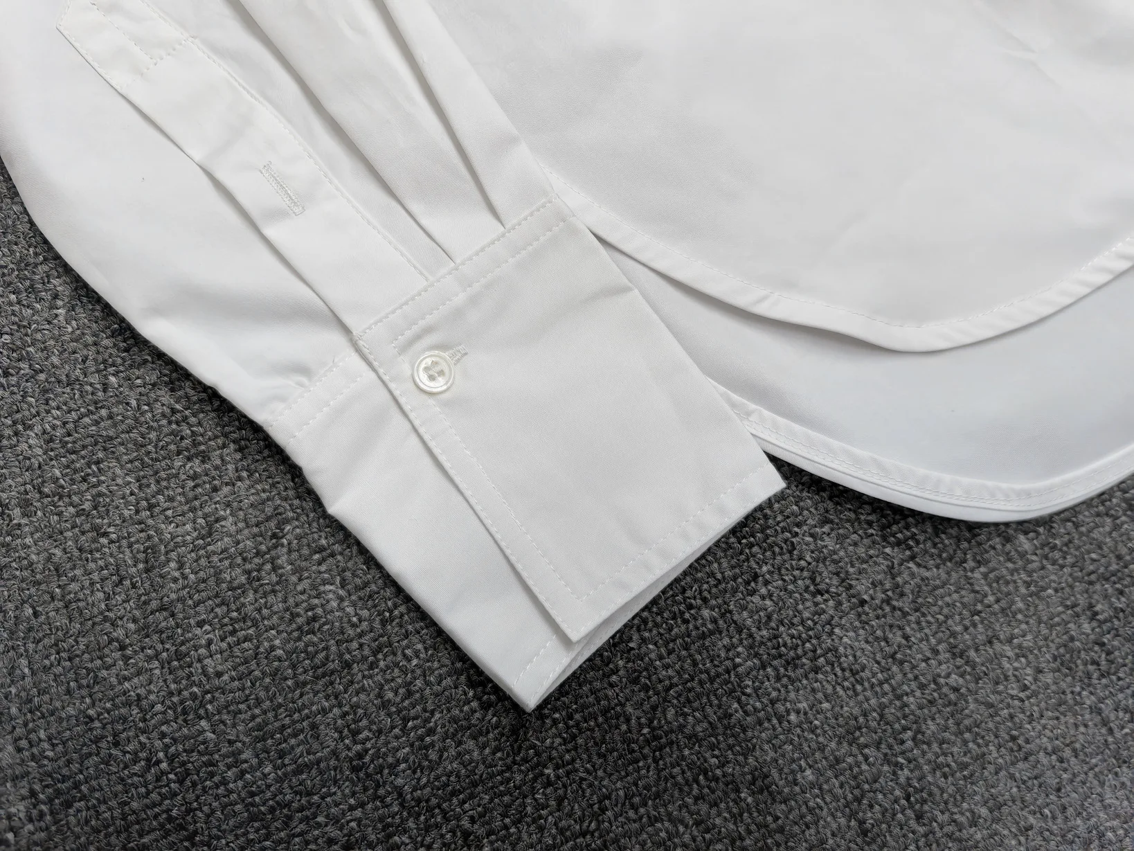 Maxdutti Camicia bianca da frac per donna Primavera/Estate 2025 Camicia in cotone minimalista Pendolarismo Camicetta a maniche lunghe Donna Top