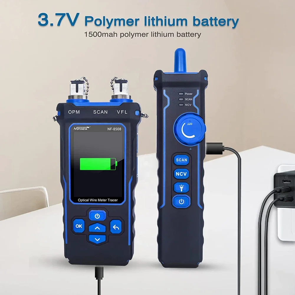 

Multi-function NF-8508 Cable Tracker LCD Display Network Tools Measure Length Wiremap Tester PoE Checker Optical Power Meter