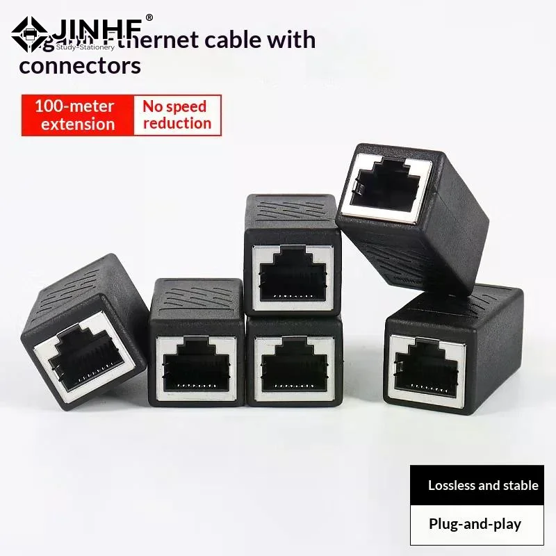 5Pcs RJ45 Coupler Ethernet Cable Coupler LAN Connector Cat7 Cat6 Cat5e Ethernet Cable Extender Adapter Female To Female