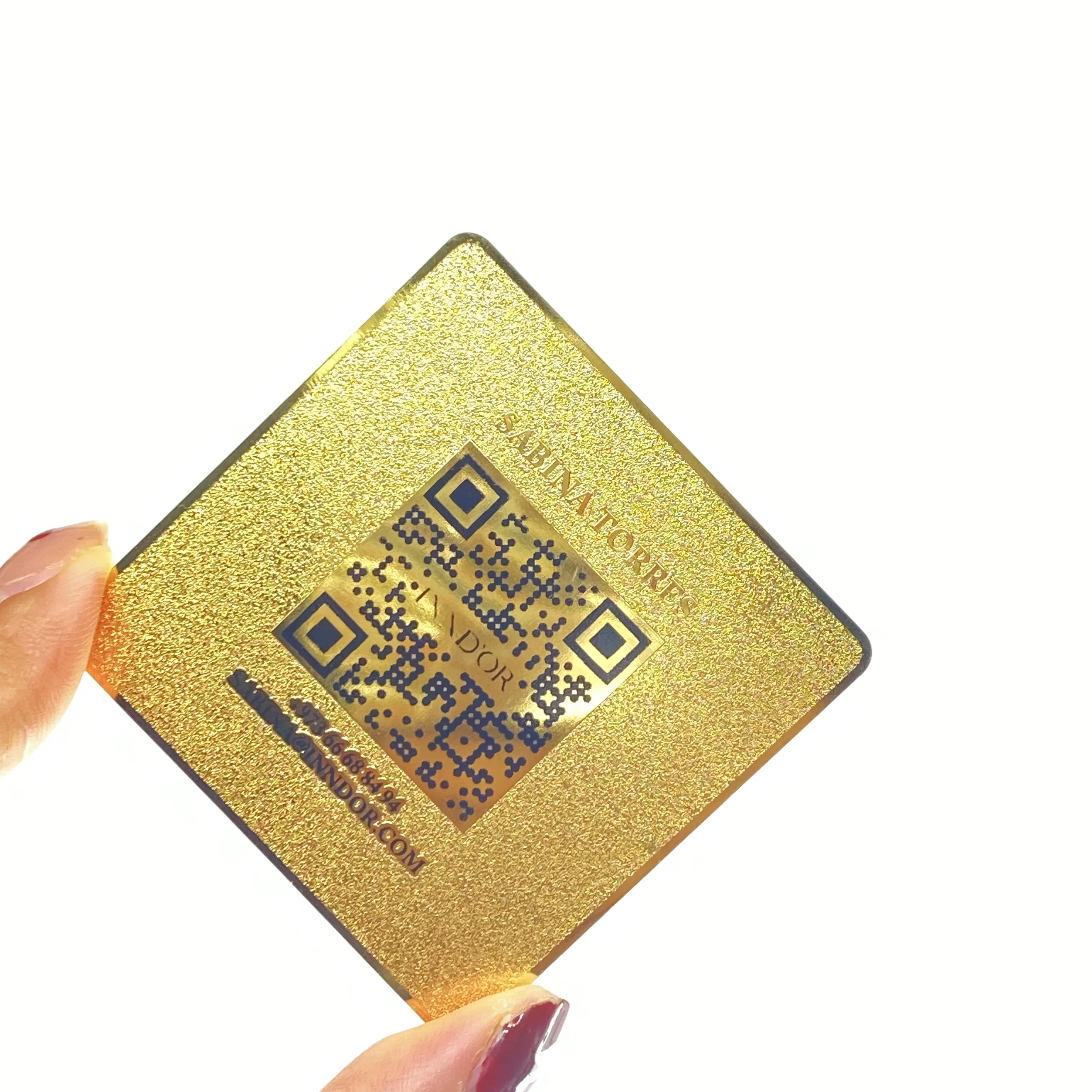 حروف منقوشة منقوشة بطاقات عمل معدنية سوداء محفورة