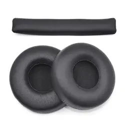 Leather Ear Pads Cushion Cover Earpads Replacement Elastic Headband Beam for JBL Synchros E40BT E40 Headset Headphones