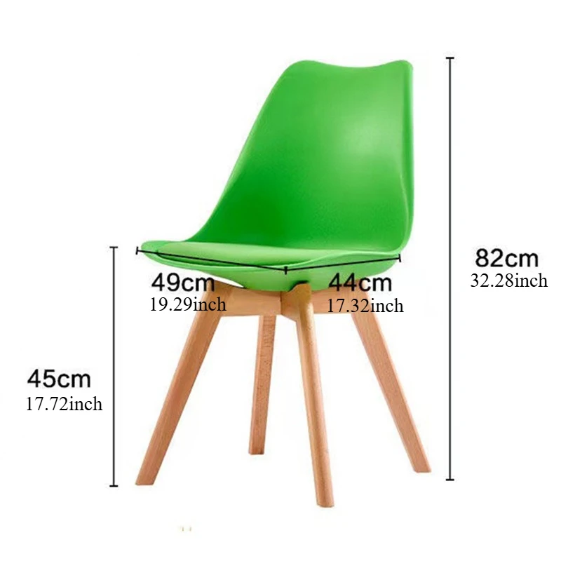 Modern Dining Chair Home Chair Minimalist Nordic Backrest Chair Dinning Table Chair Accent Chair Lounge Chair for Living Room image 5