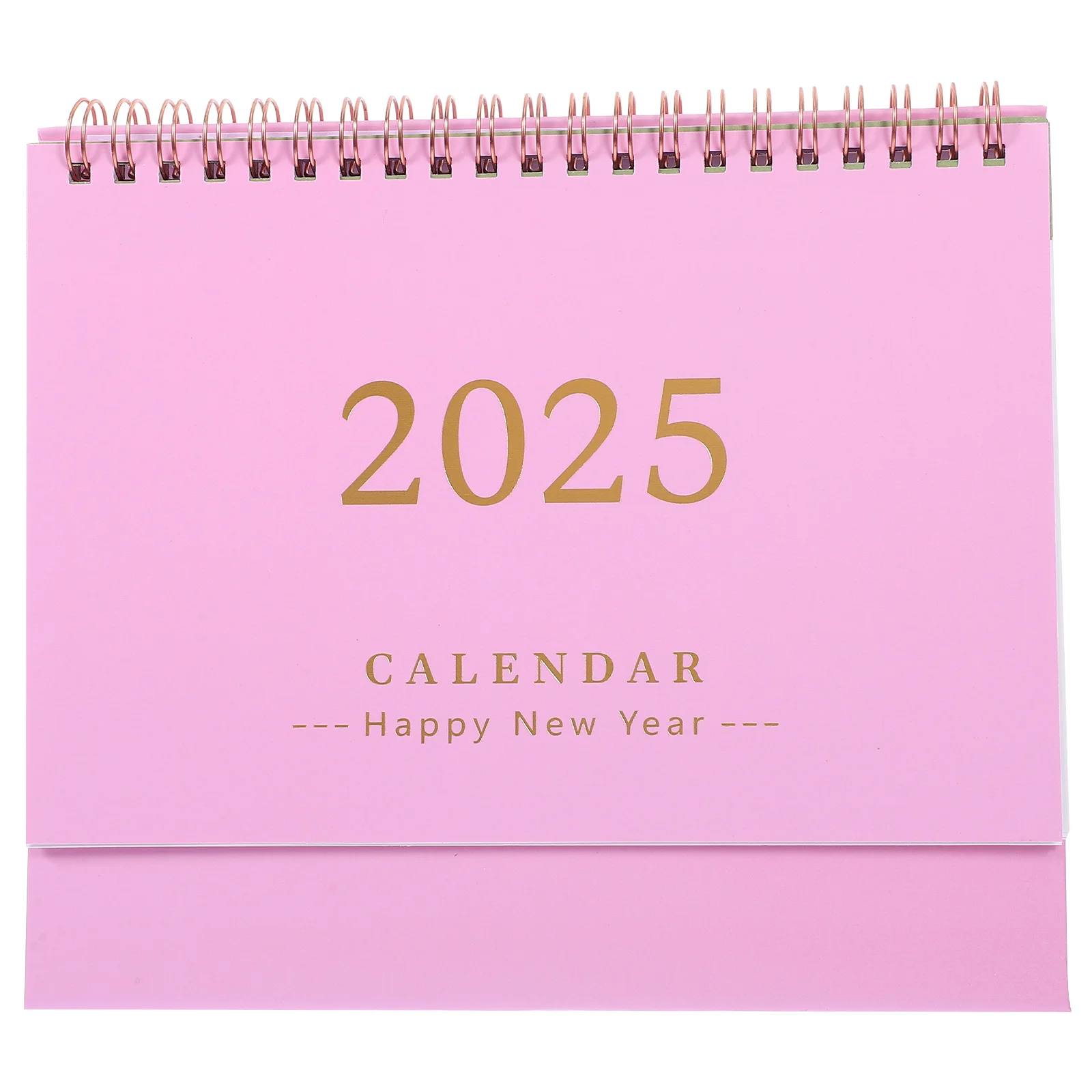 2025 Mini Calendar Desk Daily Schedule Stand up Calendars Standing 2024-2025 Lunar Small Pink Table Top Office