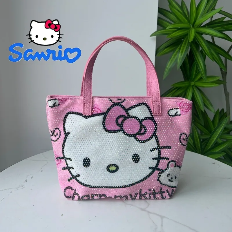 

Luxury Purse Handbag for Women Crossbody Shoulder Suede Canvas Print Rhinestone Cartoon Simple Lightweight Medium Daily Use