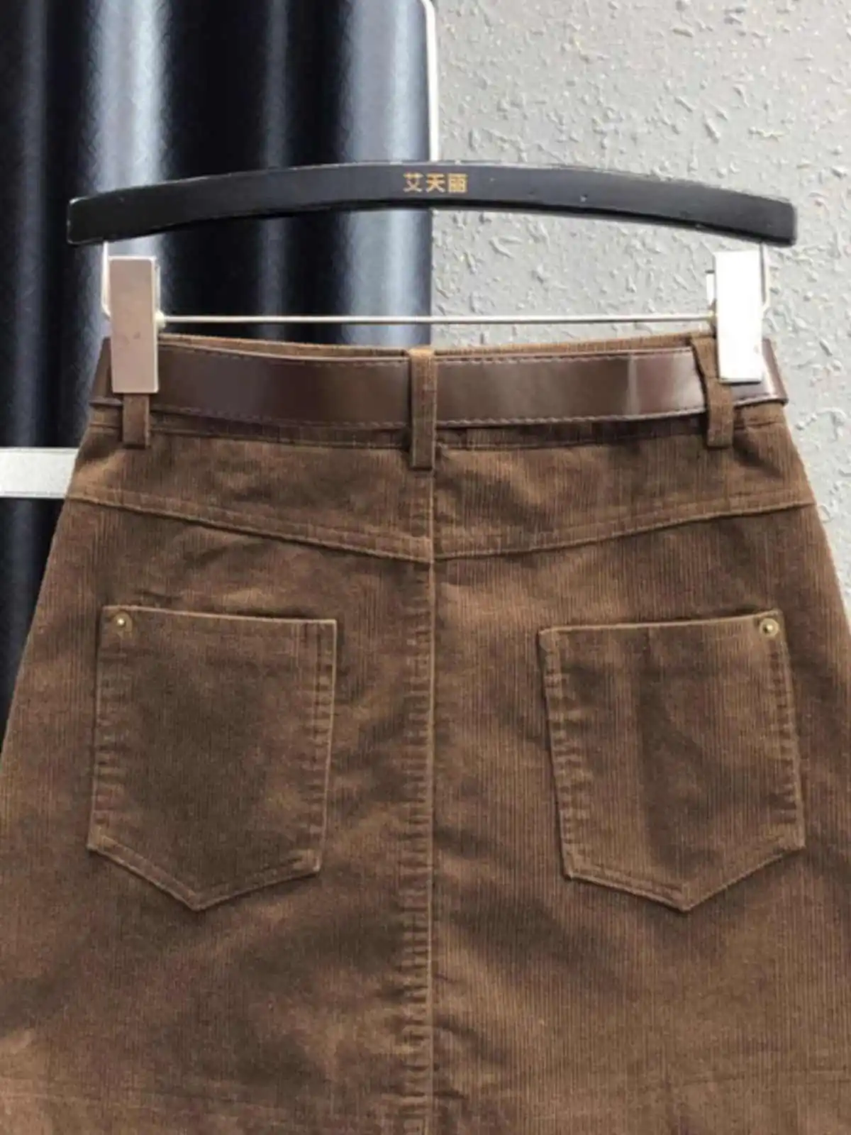 Minifalda acampanada marrón para mujer, faldas de micro pana de cintura alta Harajuku Y2k, falda Vintage de verano de los años 90, ropa de moda de los años 2000 2025