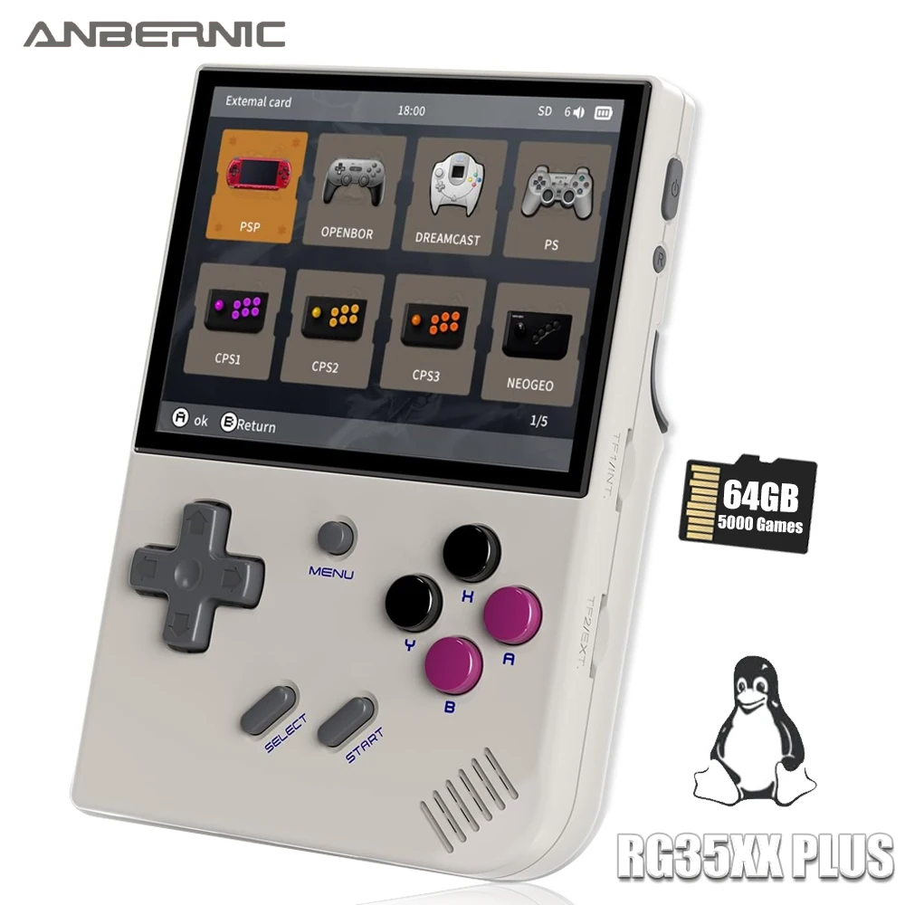 ANBERNIC RG35XX Plus Handheld Game Console 3.5