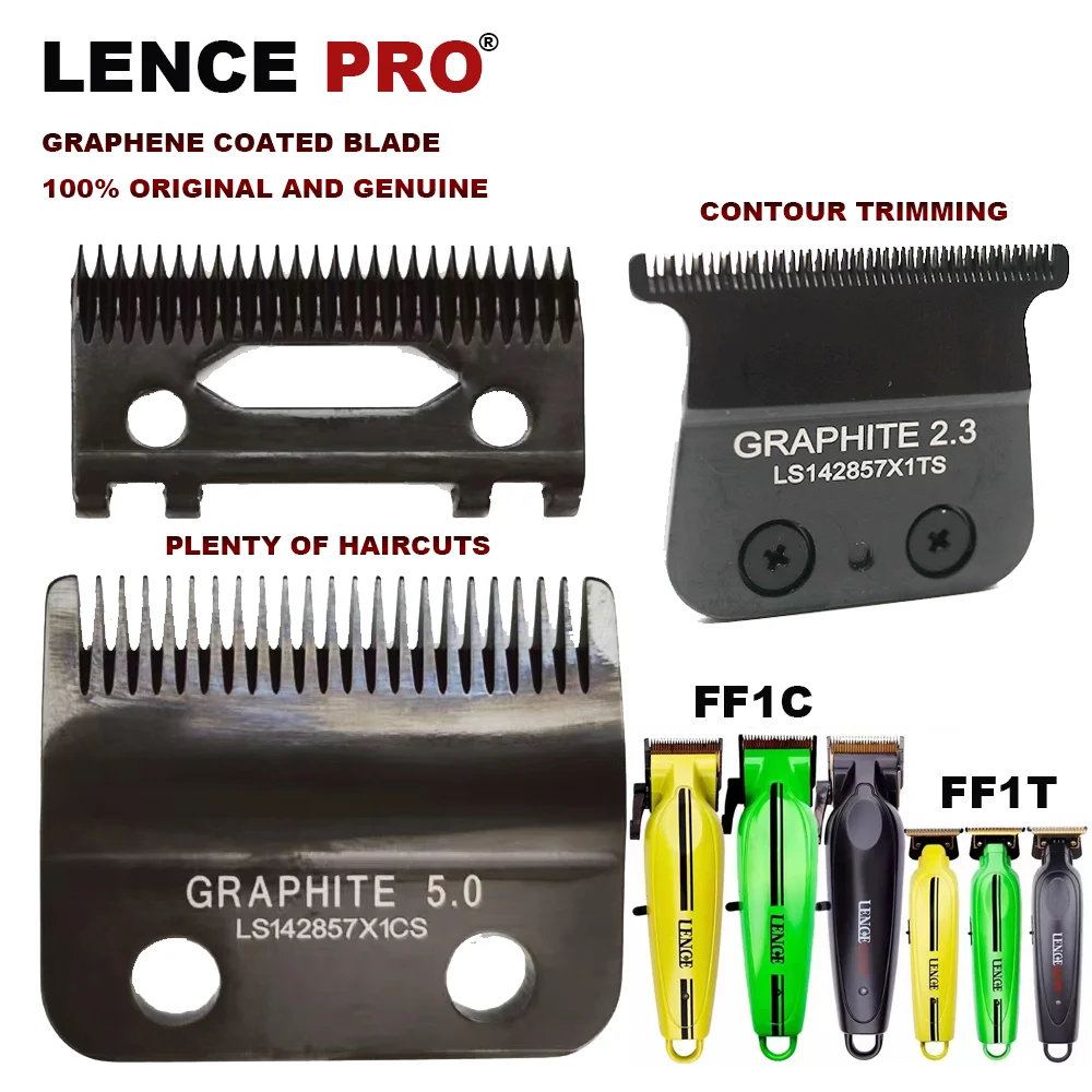 LENCE PRO FF1C FF1T FX870/707 클리퍼용 정품 교체 블레이드, 전문 트리머 면도기 커팅 나이프 헤드 액세서리