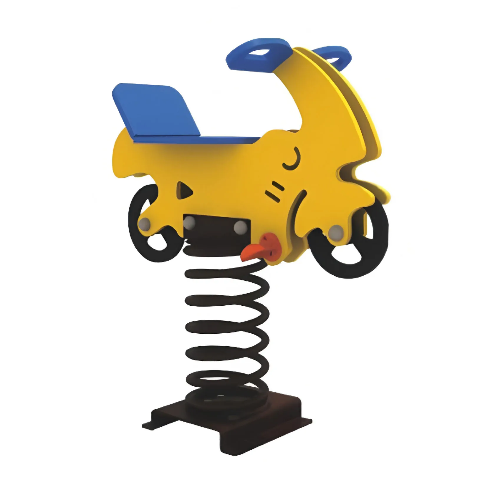 Popular Style Children Playground Spring Ride Garden Outdoor Playground Toys PE Board Rocking Horse